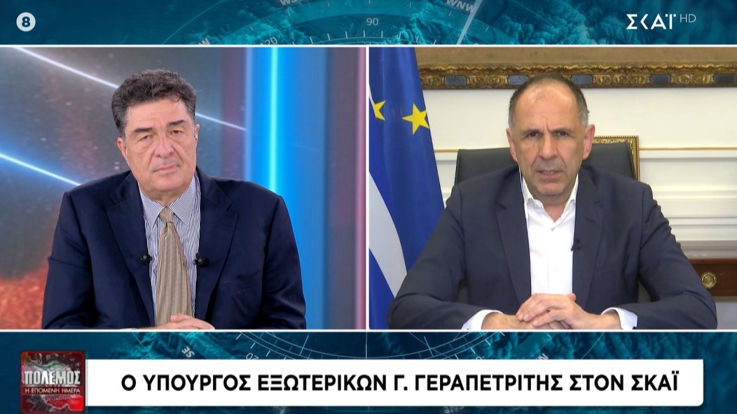 Συνέντευξη Υπουργού Εξωτερικών, Γιώργου Γεραπετρίτη στην τηλεοπτική εκπομπή του ΣΚΑΙ «Πόλεμος στο Ιράν - Η επόμενη μέρα» με τον Αλέξη Παπαχελά (05.03.2026)