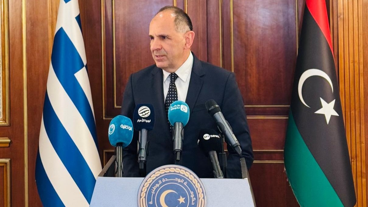 Δηλώσεις Υπουργού Εξωτερικών μετά το πέρας των συναντήσεών του με τον Πρωθυπουργό της Κυβέρνησης Εθνικής Ενότητας της Λιβύης, Abdul Hamid Dbeibah και τον ασκούντα χρέη Υπουργού Εξωτερικών, Al Taher Salem Al Baour (Τρίπολη, 27.04.2026)