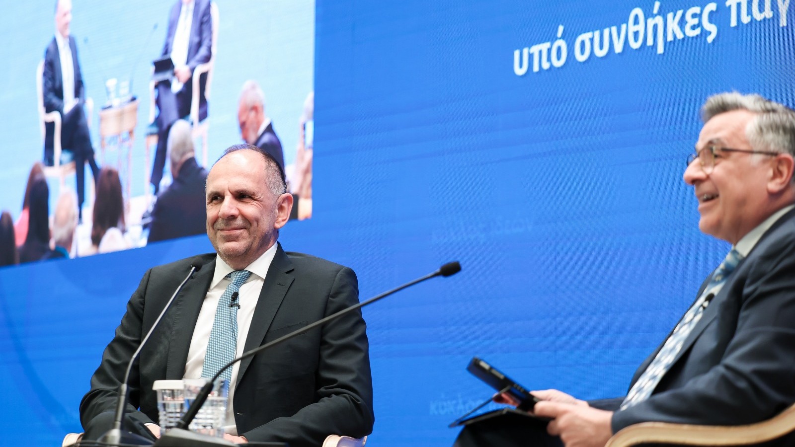 Συζήτηση Υπουργού Εξωτερικών, Γιώργου Γεραπετρίτη, στο ετήσιο Συνέδριο του Κύκλου Ιδεών με τον δημοσιογράφο Γιώργο Κουβαρά με θέμα «Συνθήκες παγκόσμιας αβεβαιότητας» (Αθήνα, 18.05.2026)