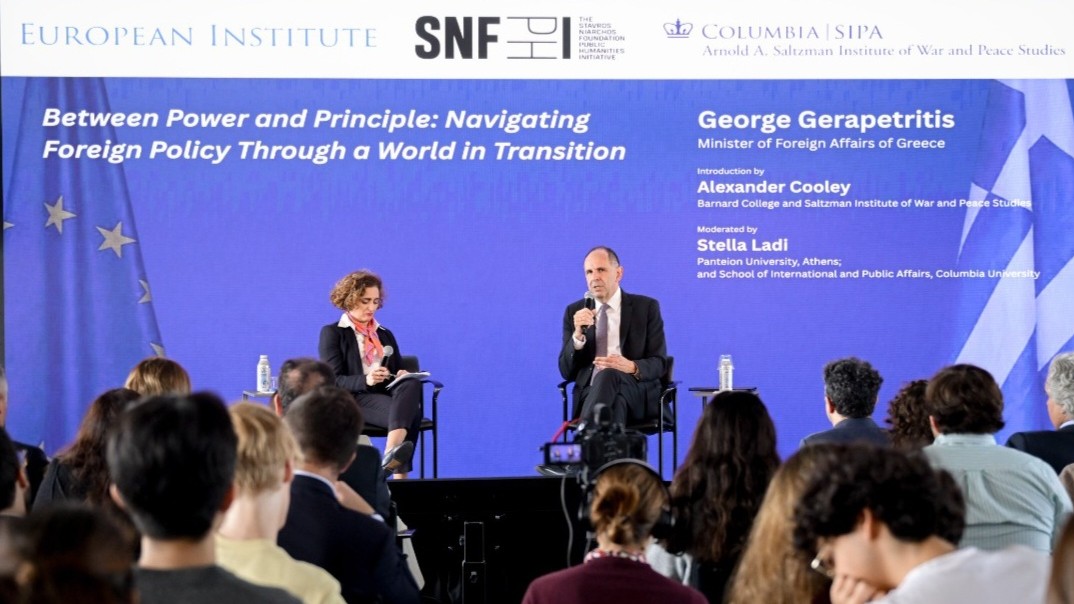 Minister of Foreign Affairs George Gerapetritis’ speech at Columbia University, titled “Between Power and Principles: Conducting Foreign Policy in a World in Transition” (New York, 23.09.2026)