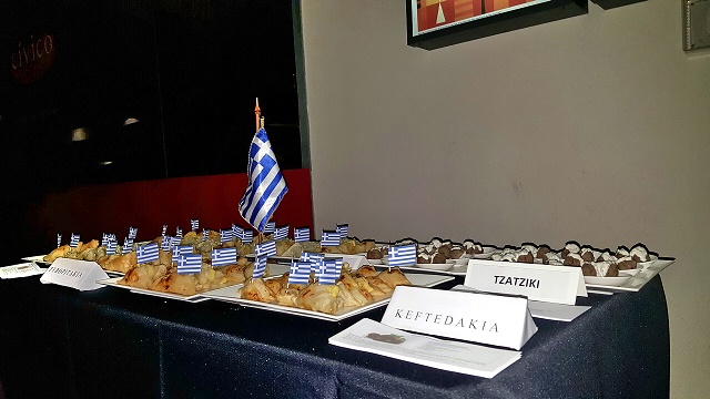 Εβδομάδα Γαλλοφωνιας 2017 / Τελετή έναρξης - Φωτογραφία Πρέσβεων συμμετεχουσών χωρών και τραπέζι με ελληνικά εδέσματα