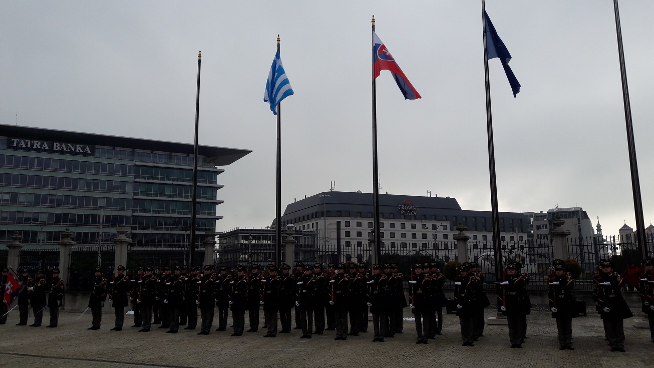 Presentation of Credentials from Ambassador Mrs Maria Louisa Marinakis to President of Slovak Republic<br />