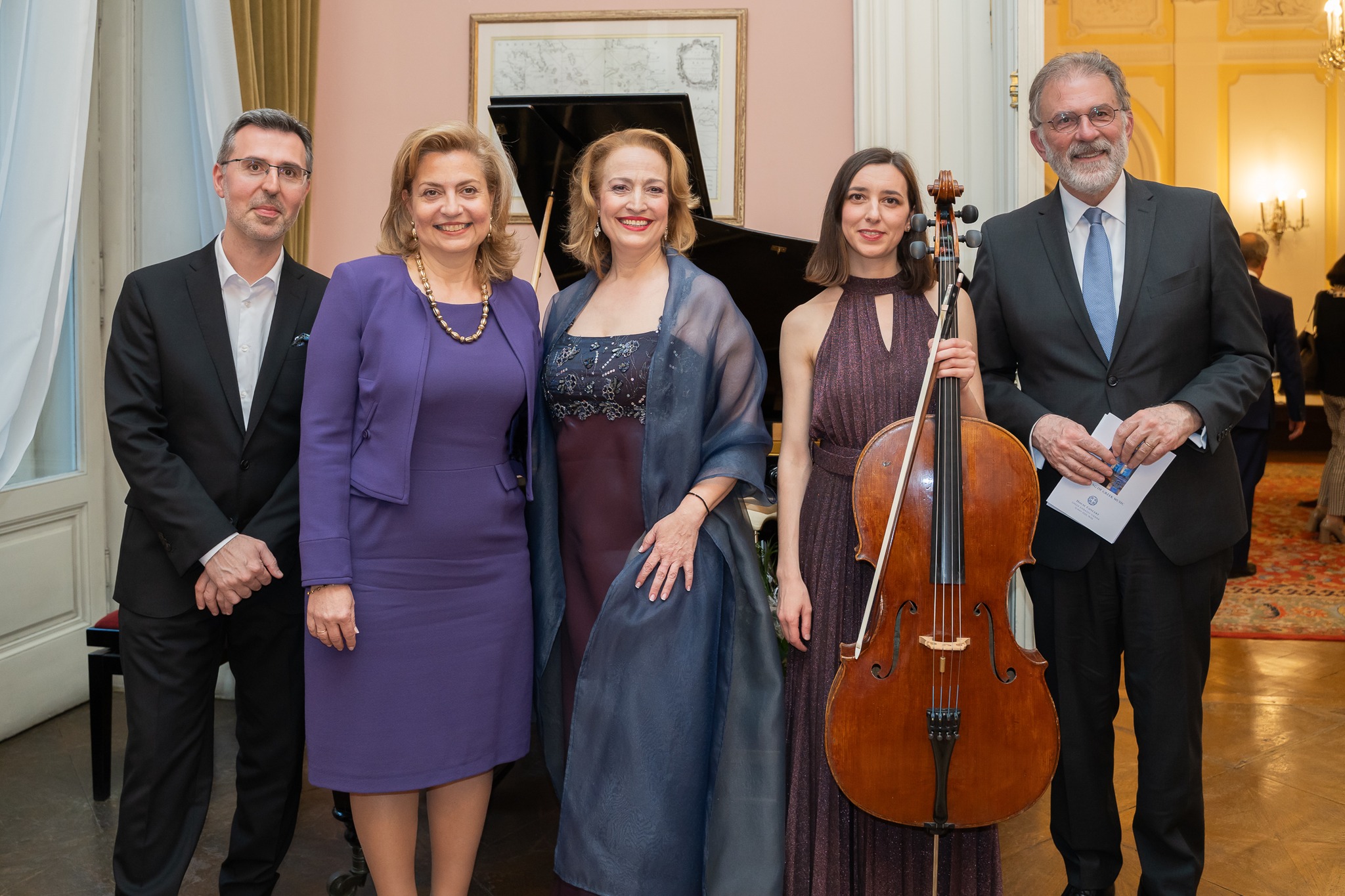 Griechisches Musikkonzert in der griechischen Botschaft in Wien