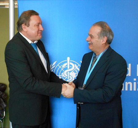 On 17 March 2015, the Secretary General of Public Health Mr. Ioannis Baskozos met with Dr. Oleg Chestnov, Assistant Director General for Noncommunicable Diseases (NCDs) and Mental Health of the WHO 