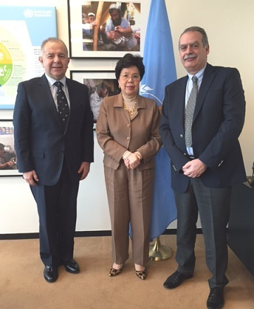 On 16 March 2015, the Secretary General of Public Health, Mr. Ioannis Baskozos met with the WHO Director General, Dr. Margaret Chan
