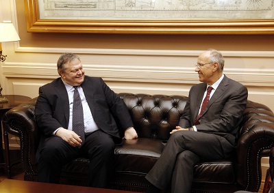 Visit of WIPO'S Director General Mr. Francis Gurry in Athens, Meeting with the Deputy Prime Minister and Minister for Foreign Affairs Mr. Evangelos Venizelos