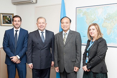 Meeting of Permanent Representative Ambassador Alexandros Alexandris with the new Executive Secretary of UNECE C. Friis Bach (8.10.2014)
