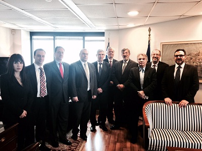 Visit of the delegation of the Hellenic Association of Space Industry (27.01.15)