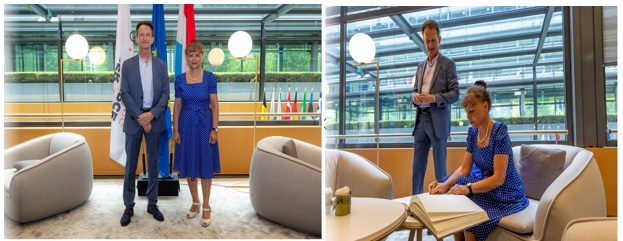 Επίσκεψη της Ελληνίδας Πρέσβεως στο Εμπορικό Επιμελητήριο Λουξεμβούργου.