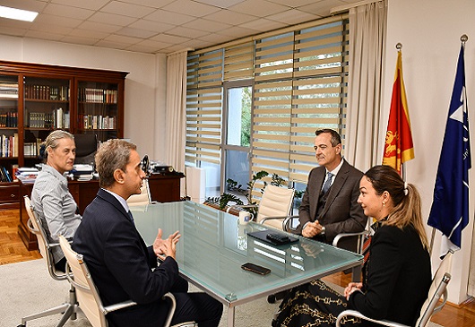 Συνάντηση του Πρέσβη της Ελλάδας Δημητρίου Γιολδάση με τον Πρύτανη του Πανεπιστημίου του Μαυροβουνίου Prof. Dr Vladimir Božović