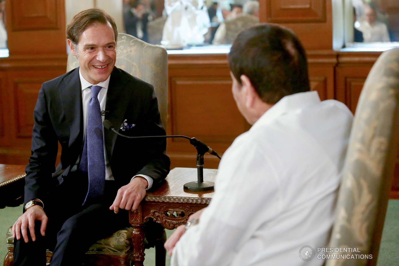 Snapshots of the ceremony of Presentation of Credentials