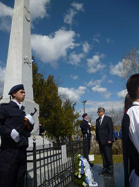 Commemoration ceremony for the Fallen of the Sacred Battalion in the Battle of Dragatsani (4th April 2015).