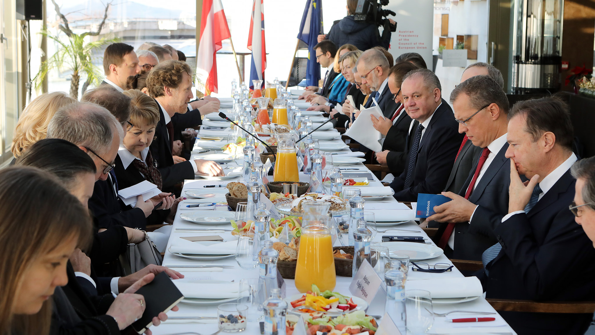 The Ambassadors of the EU member states had a working breakfast with the President of the Slovak Republic Mr. A. Kiska