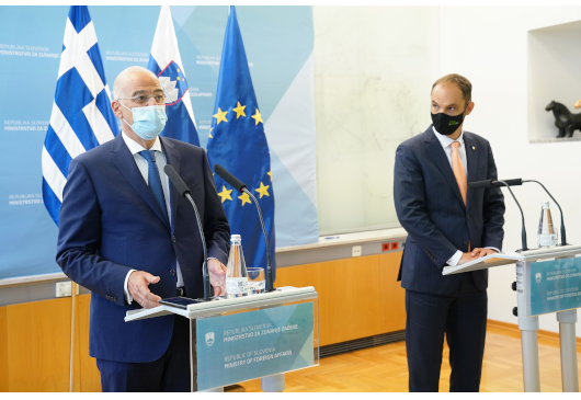 Statement of the Minister of Foreign Affairs, Nikos Dendias, following his meeting with his Slovenian counterpart, Anze Logar (Ljubljana, 18 September 2020)