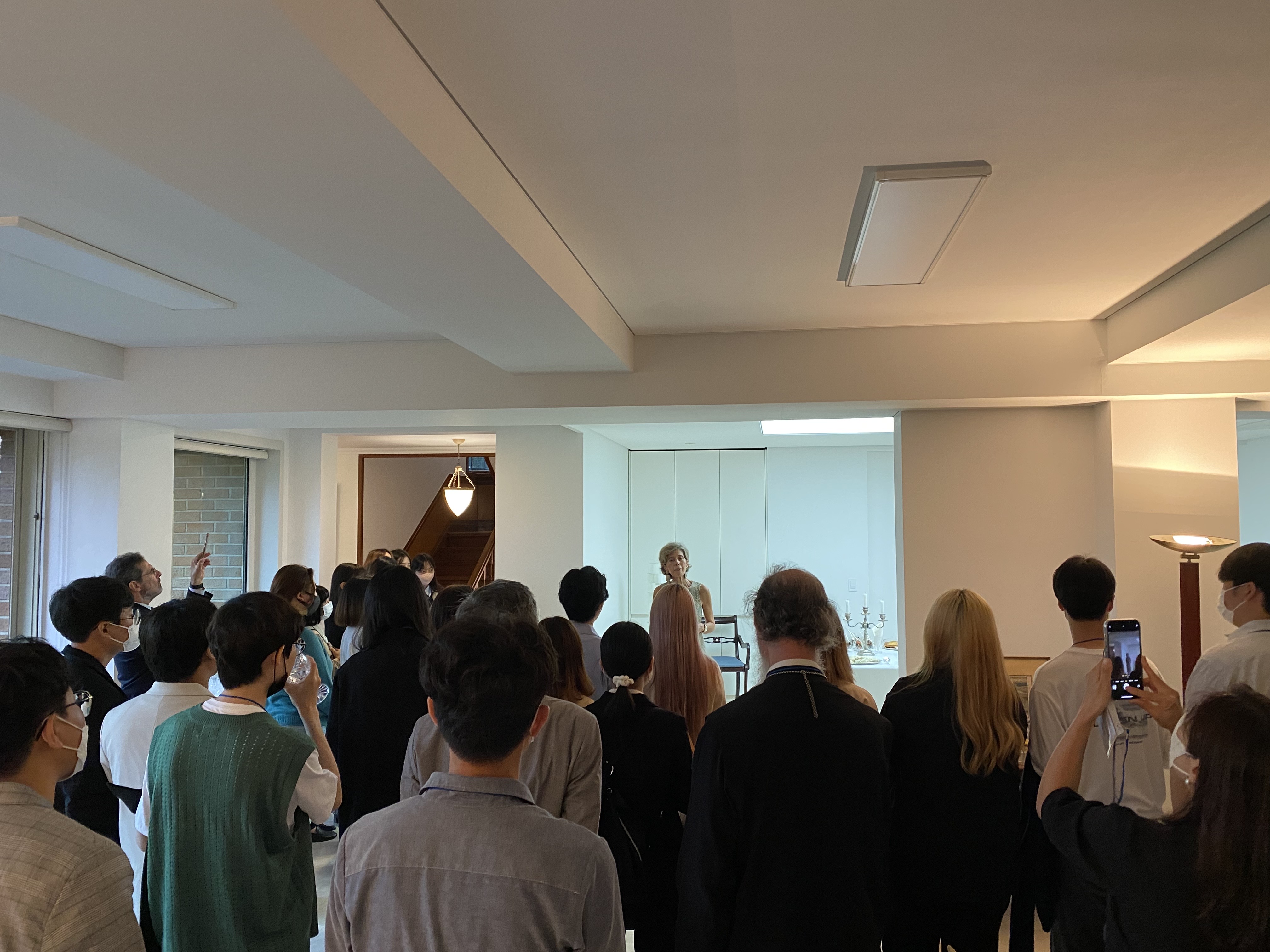 Reception for faculty and students of Department of Greek Studies