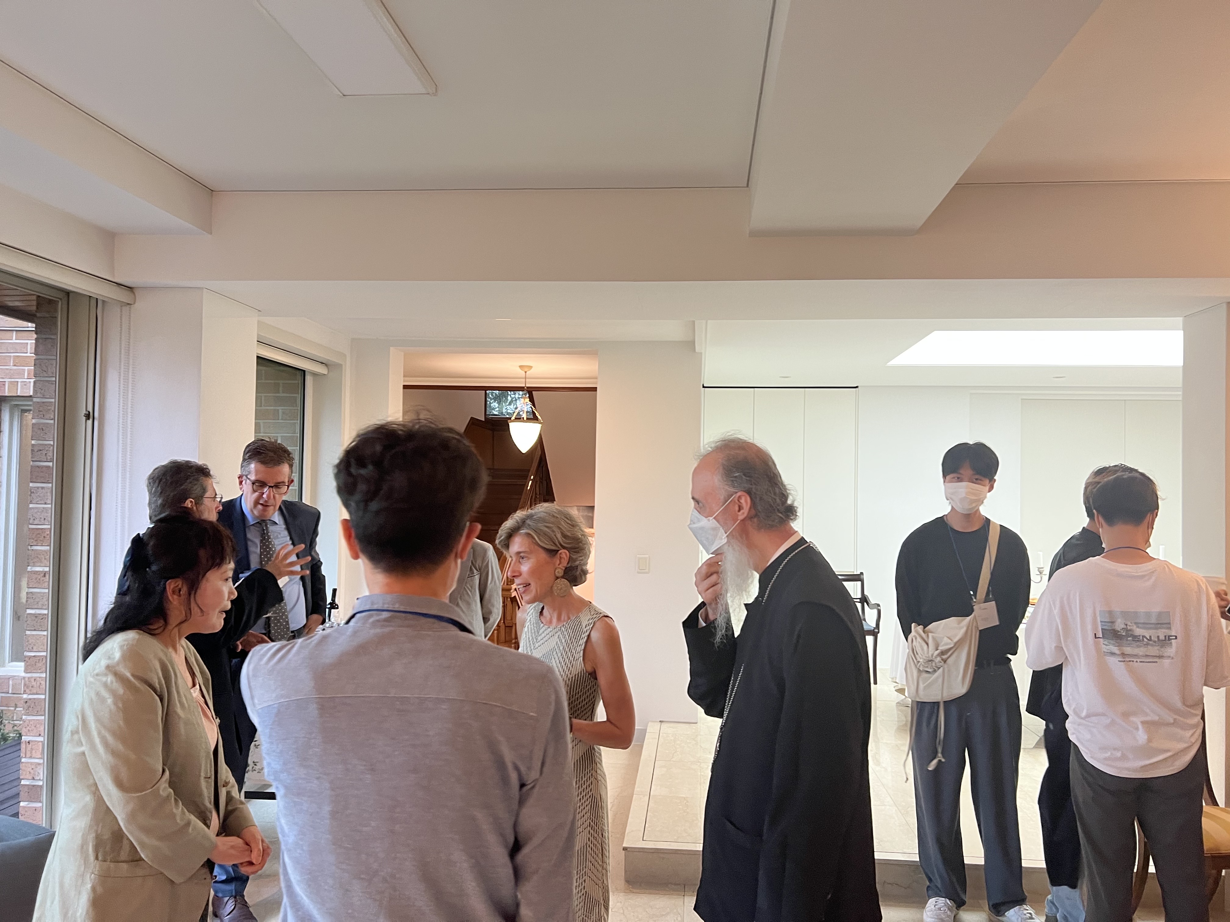 Reception for faculty and students of Department of Greek Studies