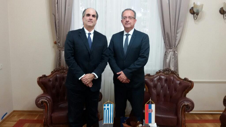 Συνάντηση Πρέσβη κ. Οικονομίδη με Δήμαρχο Νις κ. Zoran Perišić