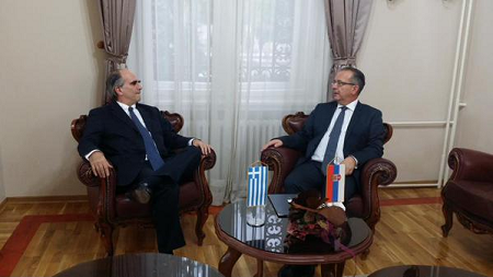 Συνάντηση Πρέσβη κ. Οικονομίδη με Δήμαρχο Νις κ. Zoran Perišić