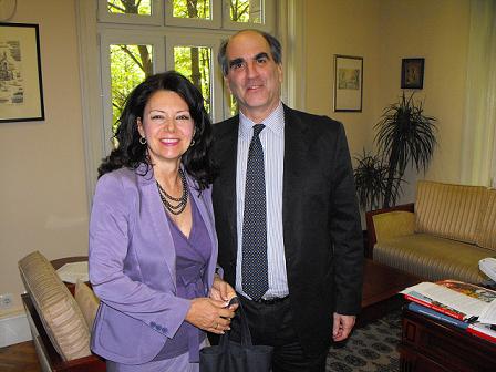 Συνάντηση του Πρέσβη της Ελλάδας κ. Οικονομίδη με την Πρόεδρο του DSS κα Σάντα Ράσκοβιτς-Ιβιτς