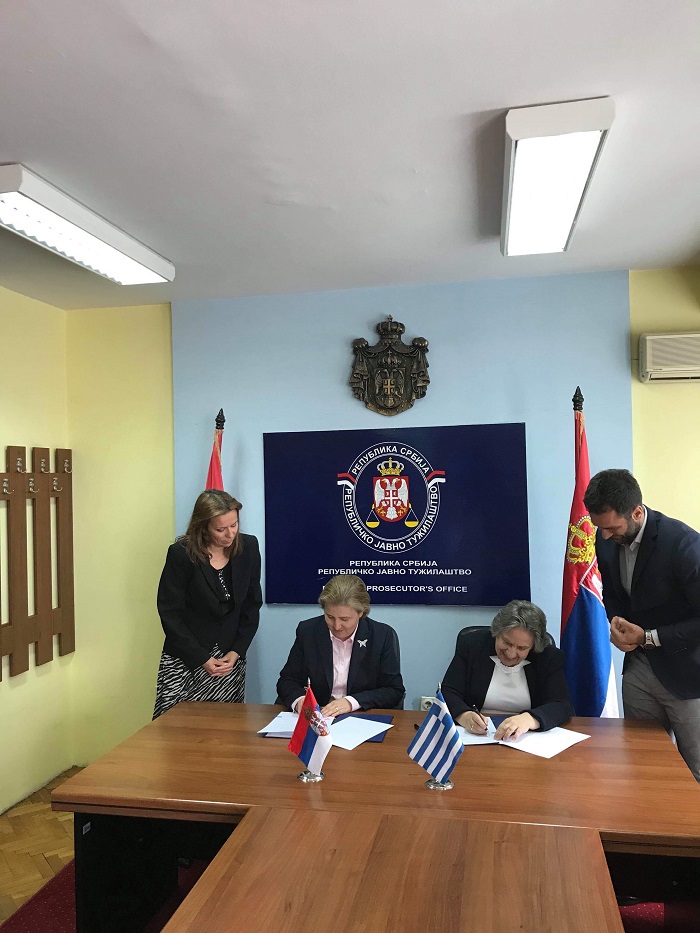 Републички јавни тужилац Србије и тужилац Врхвног суда Грчке потписали Меморандум о разумевању и сарадњи у Београду