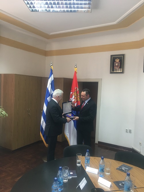 Επίσκεψη του  Υπουργού Άμυνας κ. Ε. Αποστολάκη στη Σερβία