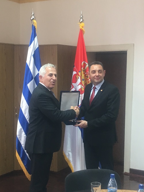 Επίσκεψη του  Υπουργού Άμυνας κ. Ε. Αποστολάκη στη Σερβία