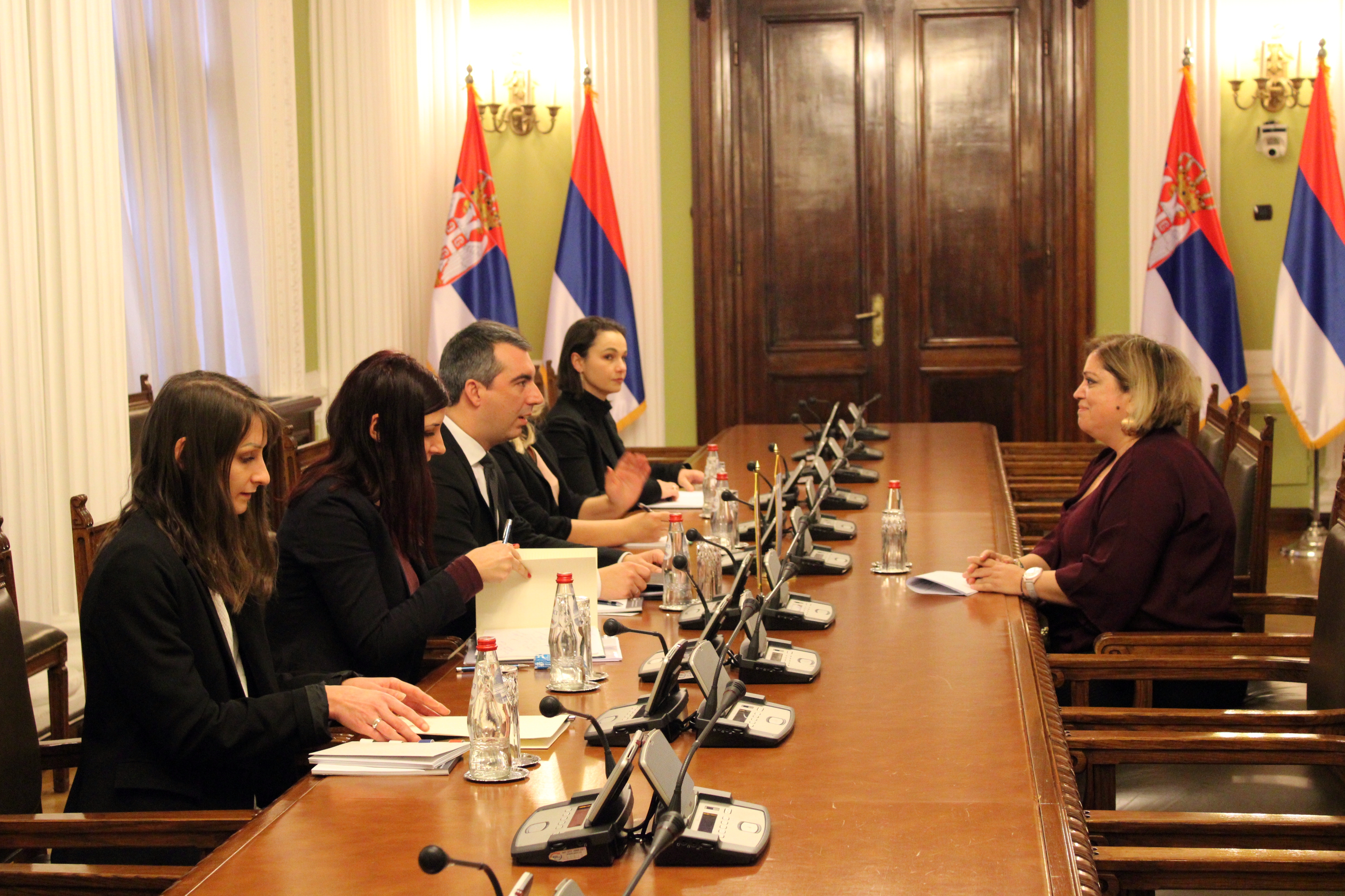 Συνάντηση της Πρέσβεως της Ελλάδας στη Σερβία, Μαρίας Λεβαντή, με τον Πρόεδρο της Σερβικής Εθνοσυνέλευσης, Vladimir Orlić (31.01.2023)