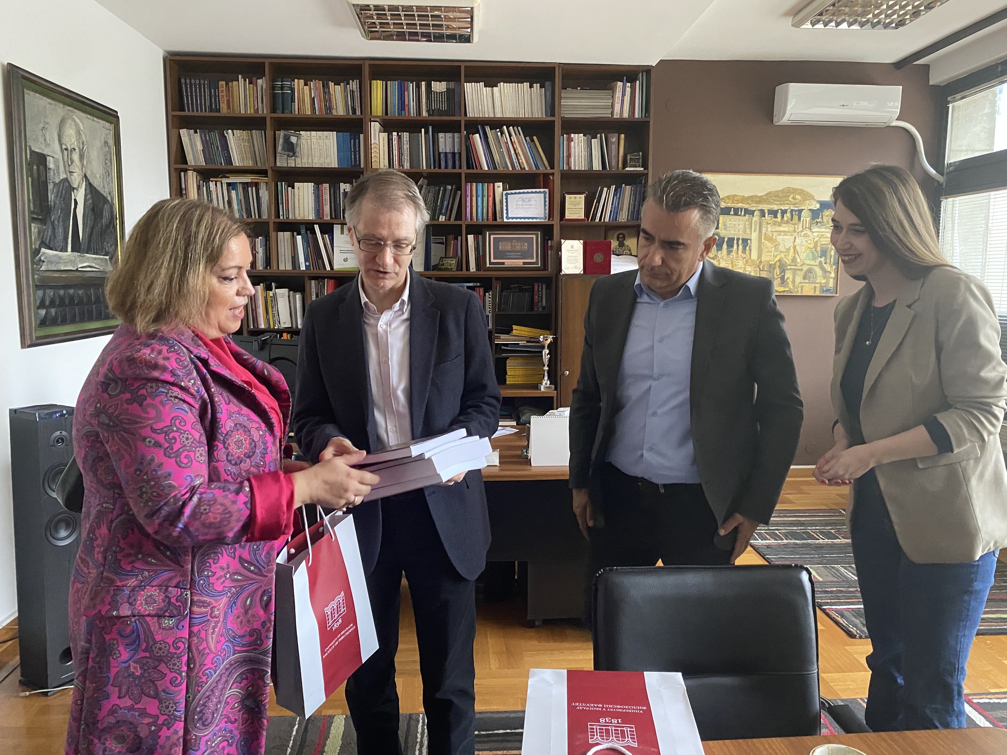 Επίσκεψη Πρέσβεως στο Τμήμα Κλασικών Σπουδών της Φιλοσοφικής Σχολής του Πανεπιστημίου Βελιγραδίου