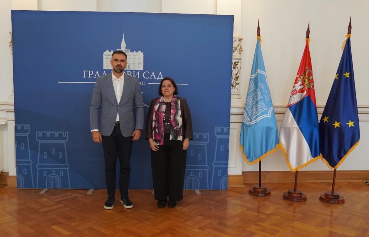 Συνάντηση Πρέσβεως της Ελλάδας κ. Μαρίας Λεβαντη με τον Δήμαρχο του Νόβισαντ κ. Zarko Micin