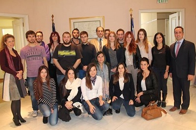 Επίσκεψη Ελλήνων φοιτητών στην Πρεσβεία Βελιγραδίου (20.10.2014)