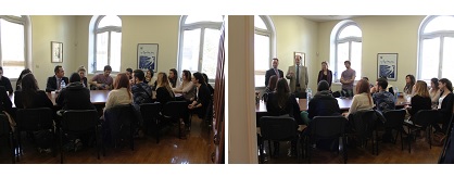 Επίσκεψη Ελλήνων φοιτητών στην Πρεσβεία Βελιγραδίου (20.10.2014)