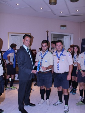 Επίσκεψη Ελλήνων Προσκόπων στην Πρεσβεία Βελιγραδίου (7.8.2014.)