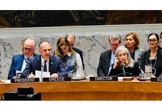 Παρέμβαση Υπουργού Εξωτερικών, Γιώργου Γεραπετρίτη, σε ανοικτή συζήτηση του Συμβουλίου Ασφαλείας του ΟΗΕ για την προστασία των αμάχων στις ένοπλες συγκρούσεις (Νέα Υόρκη, 22.05.2025)