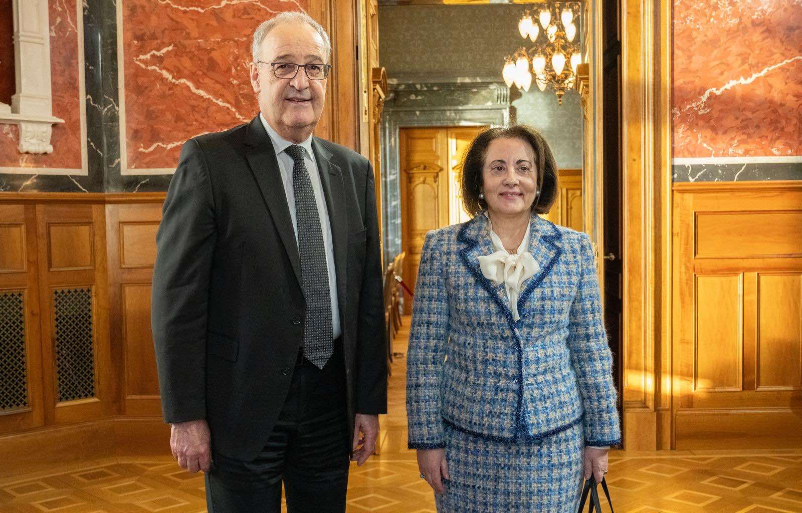 Ο Πρόεδρος της Ελβετικής Συνομοσπονδίας κ. Guy Parmelin δέχθηκε ευχές για το Νέο Έτος από τα μέλη του Διπλωματικού Σώματος στη Ελβετία.