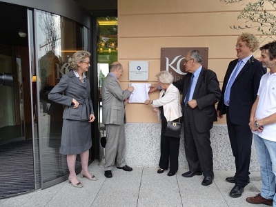 Αναμνηστική Πλακέτα Ν. Καζαντζάκη στο Καντεμάριο (Τιτσίνο, 28.06.2014)