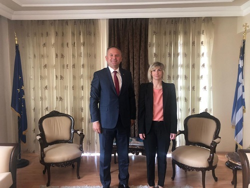 Kaynarca ve Vize Belediye Başkanları ile Yunanistan Konsolosu’nun görüşmesi (20/05/2019)